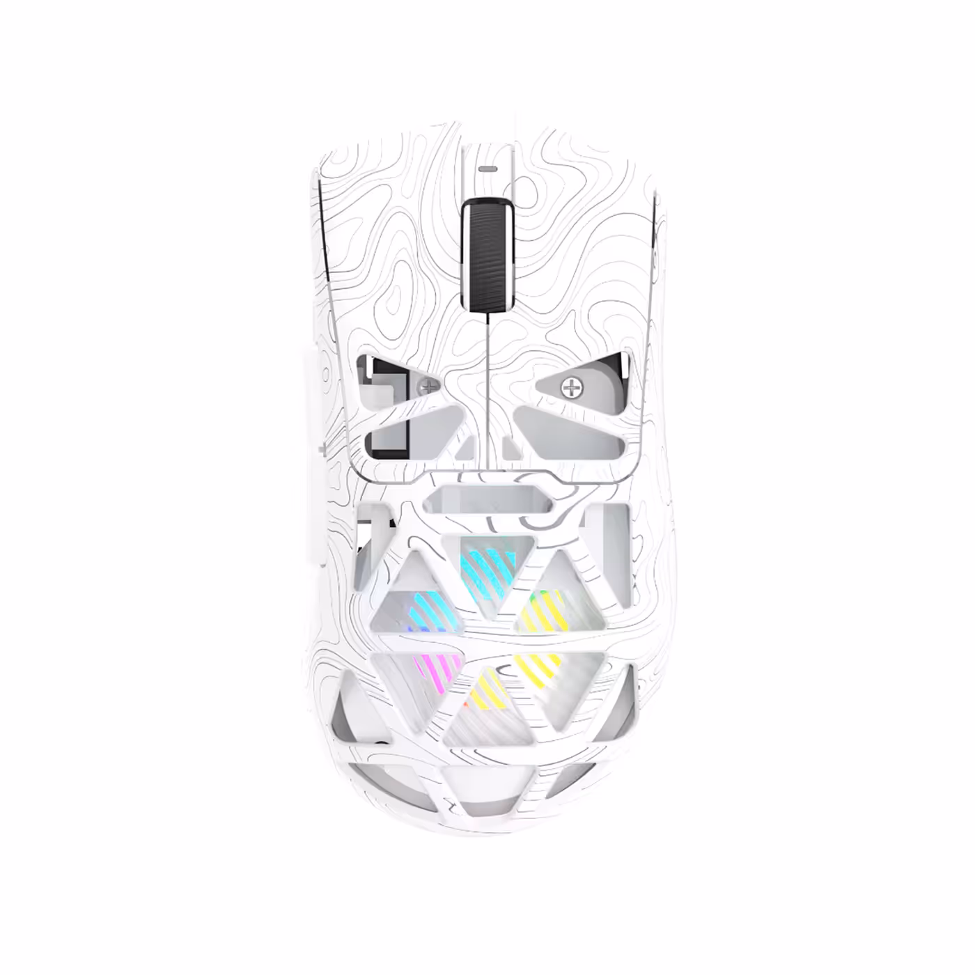 AULA SC620 Contour gaming mouse in white, top view