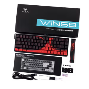 AULA WIN68 MAX Wired Magnetic Keyboard - Black/Red - image 13