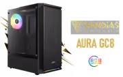 Gamdias Aura GC8 Tempered Glass Gaming Case - Black - image 1