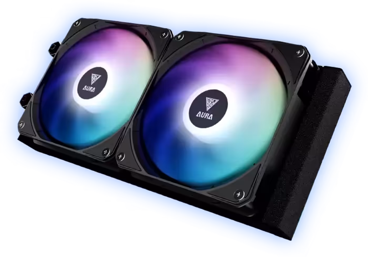 Upgraded PWM cooling fans with integrated customizable ARGB lighting