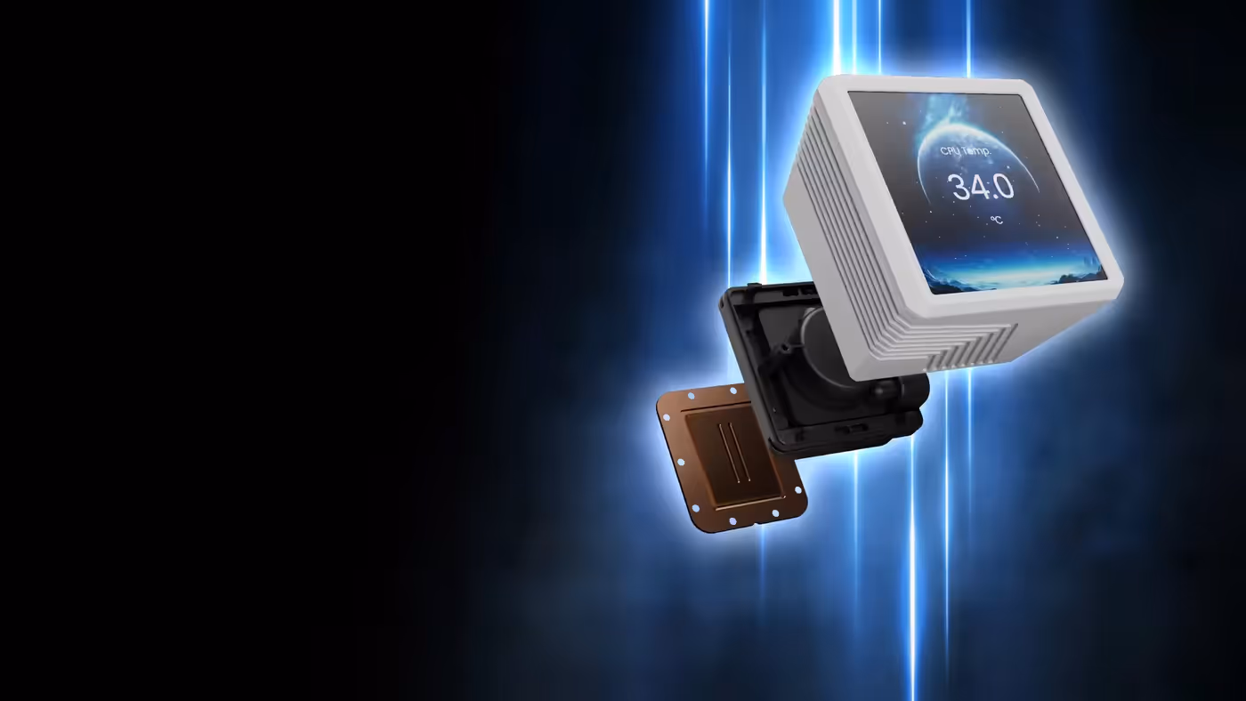 Internal cooling pump and copper baseplate mechanism