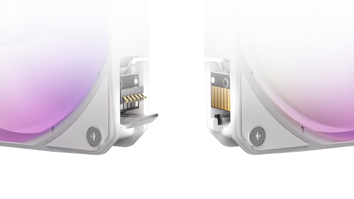 Daisy chain cooling mechanism for organized cable management