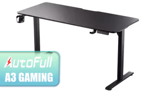 autofull-a3-electric-gaming-desk-black - Image 1