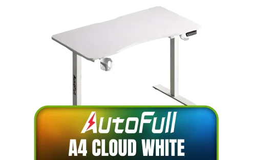 autofull-a4-gaming-desk-cloud-white-sit-stand-45-db - Image 1