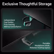AutoFull A4 RGB Large Gaming Desk with Height Adjustment - image 4