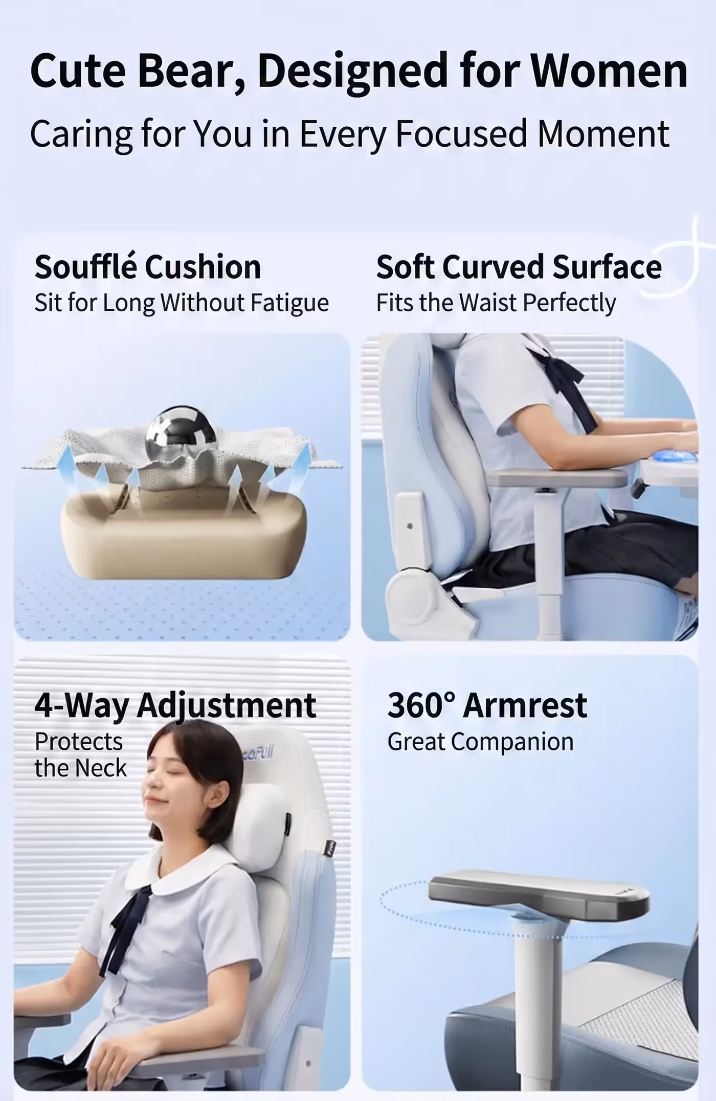 4D adjustable cervical pillow on the AutoFull C3 Pro