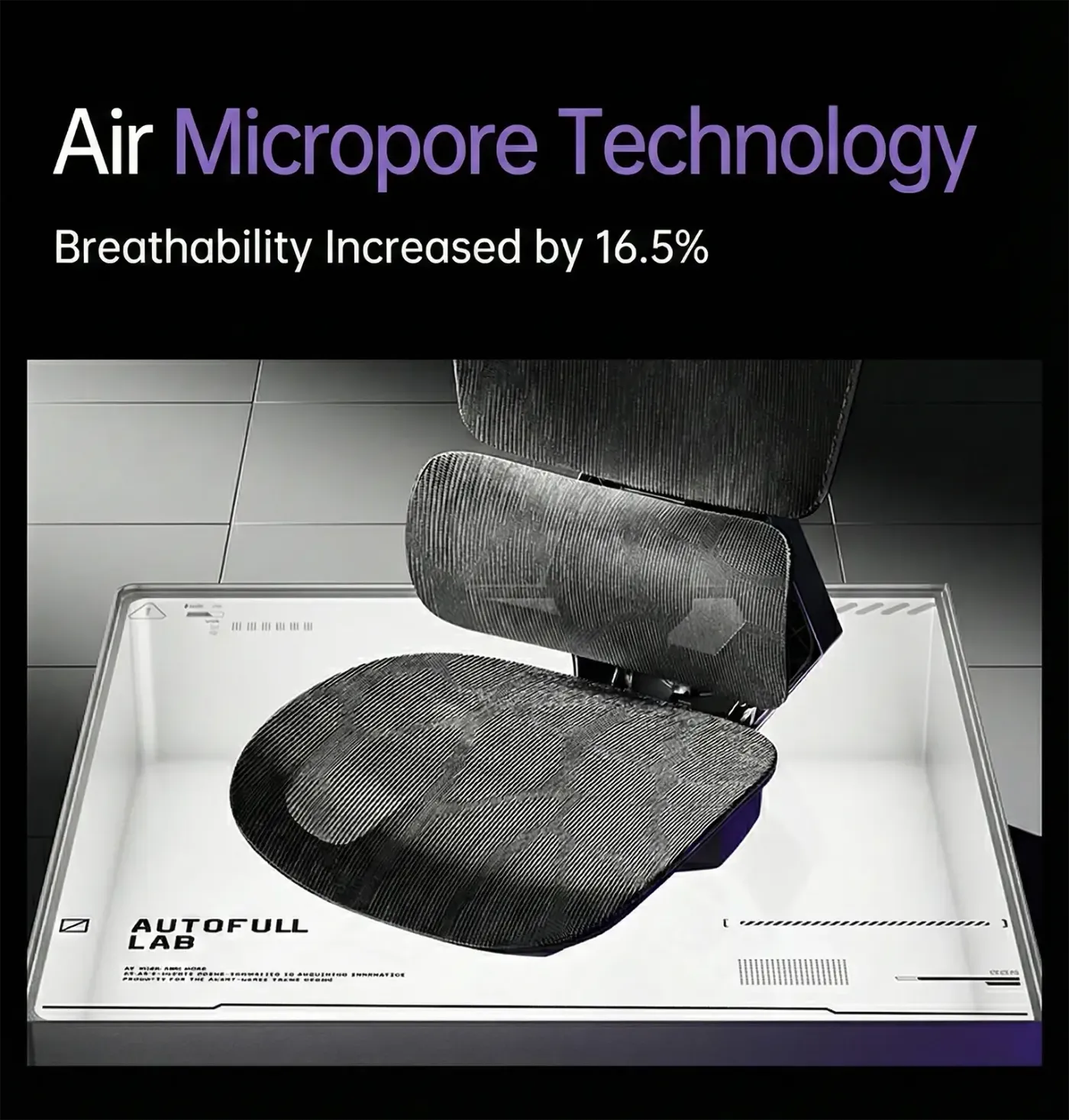 AutoFull G5 seat raised to show its height adjustment range
