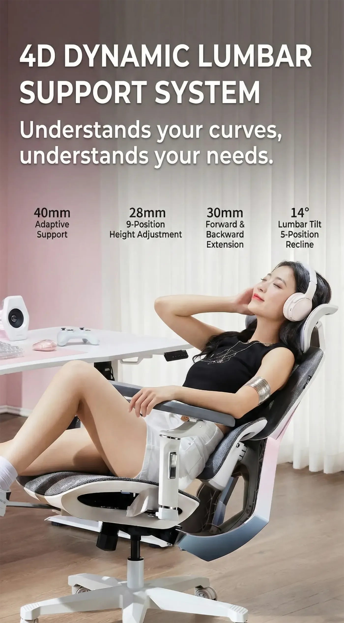 AutoFull G5 gaming chair reclined towards its 140-degree maximum
