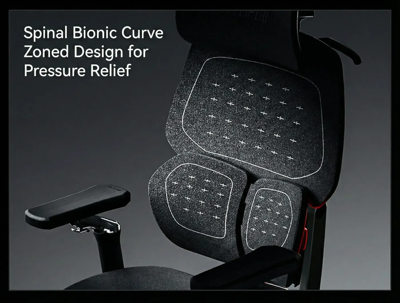 AutoFull G9 armrest rotated to show its 360-degree movement