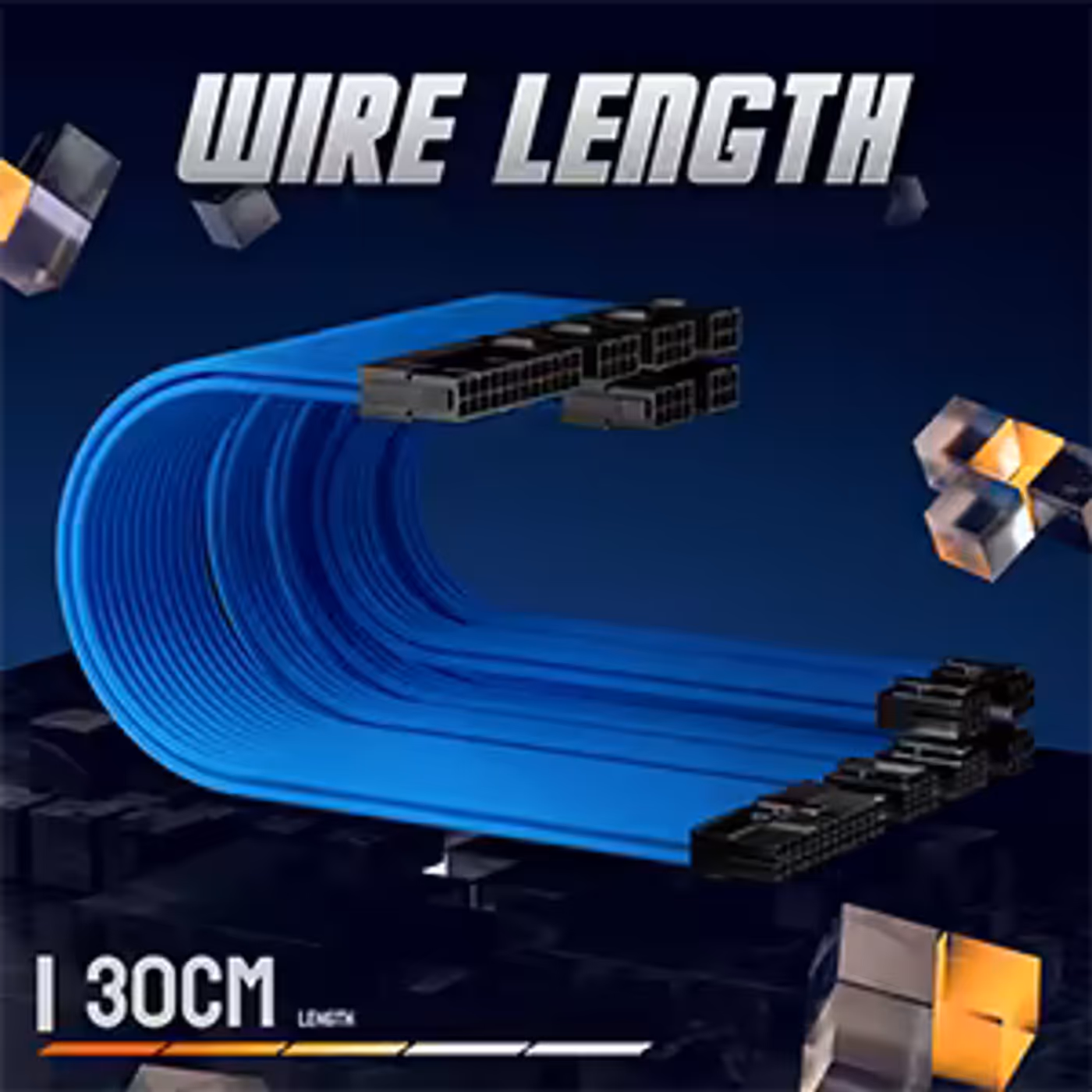 asiahorse power supply extension cable showing length details