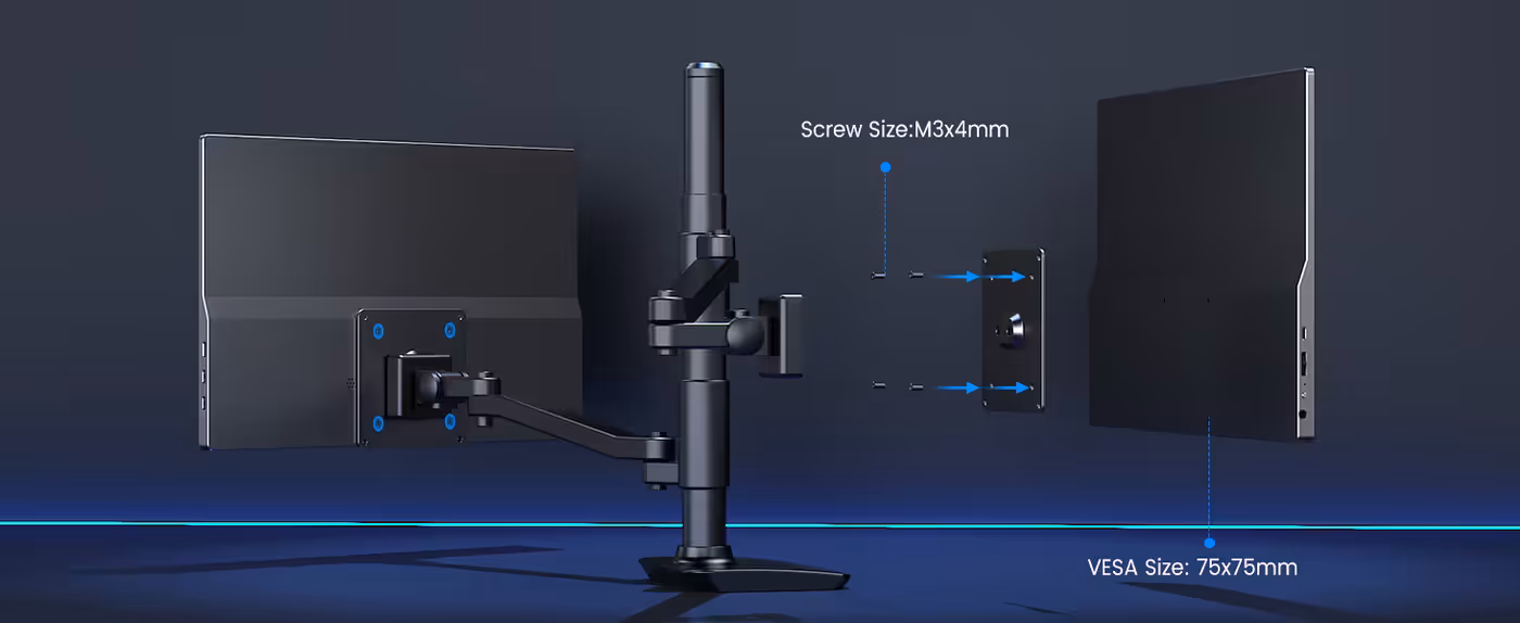USB Type-C cable connected to the side of the UPERFECT J10