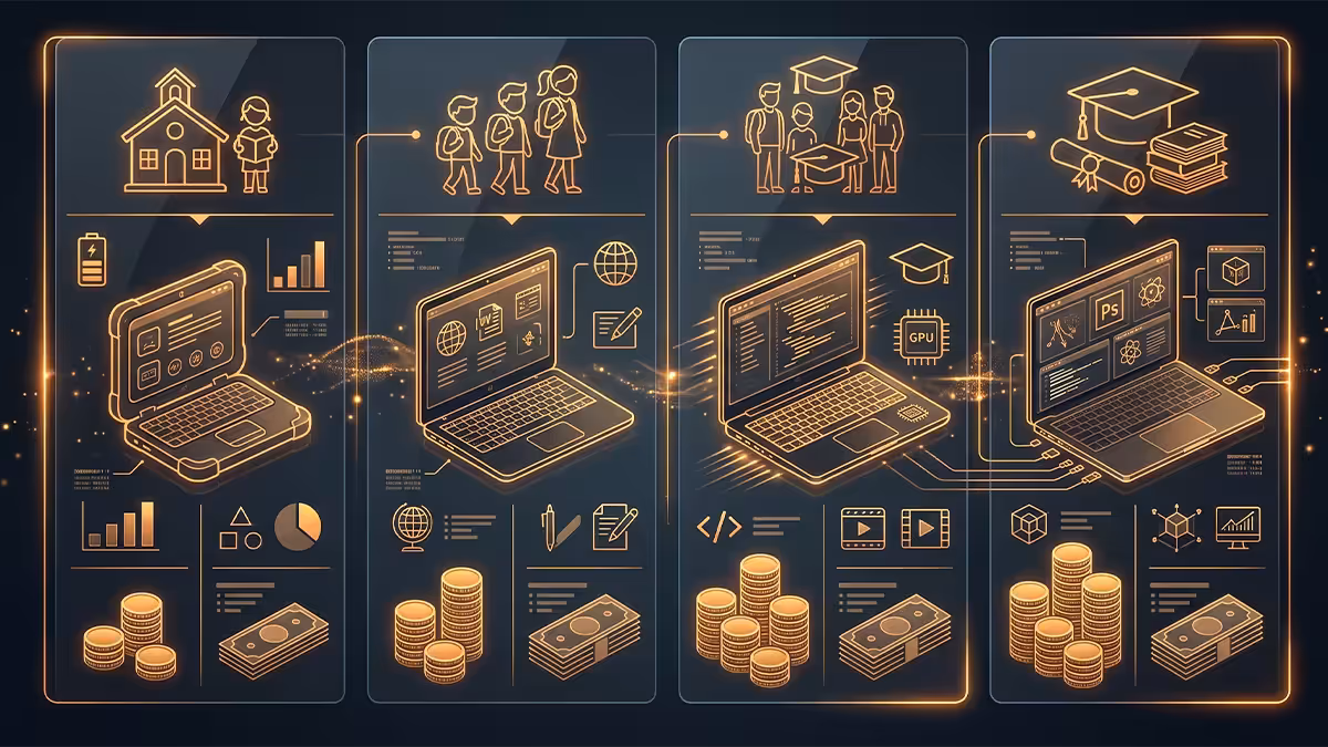 Laptops by grade tier