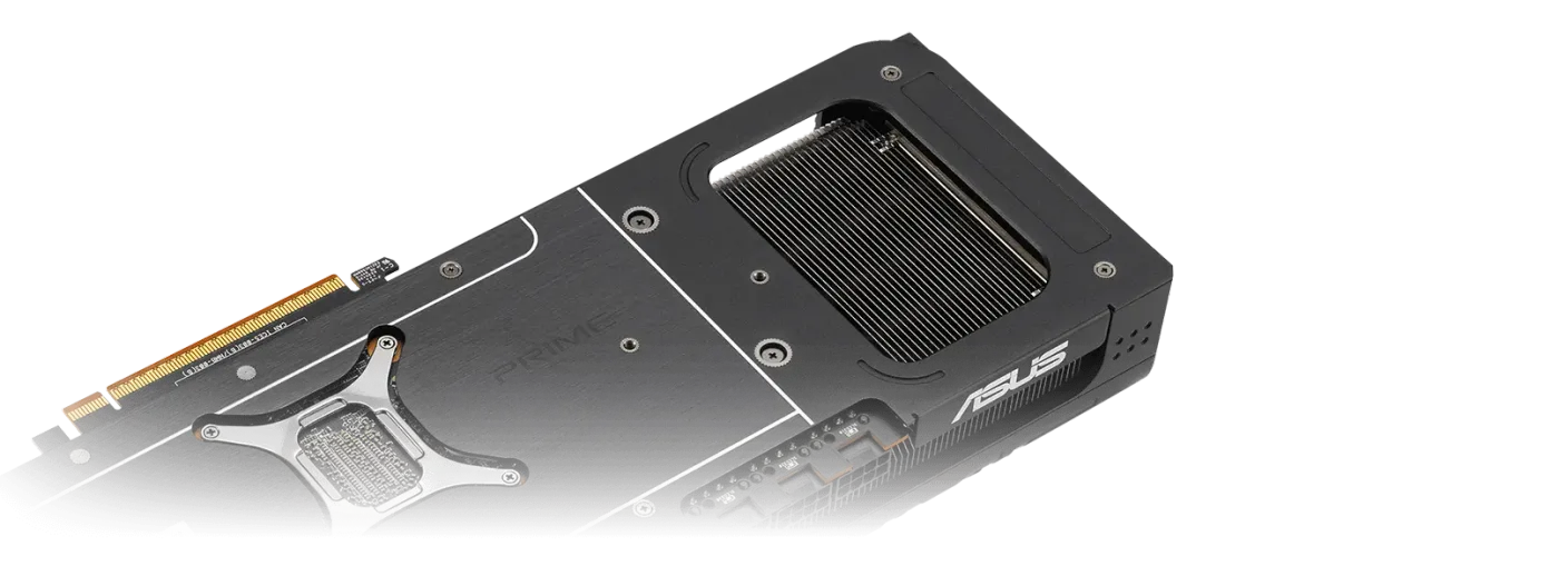 Prime Radeon RX 9070 XT card backplate