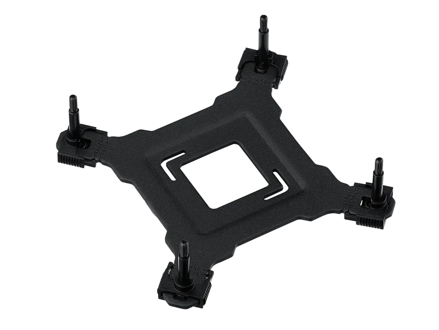 Heavy-duty X-shaped metal backplate with reinforced structural design
