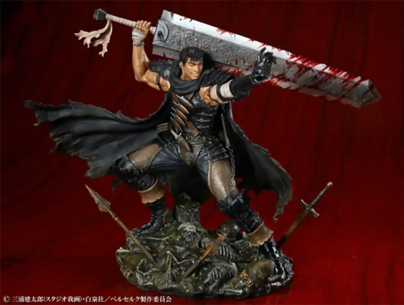 Side profile of the Berserk Guts 1/7 scale figure at full height