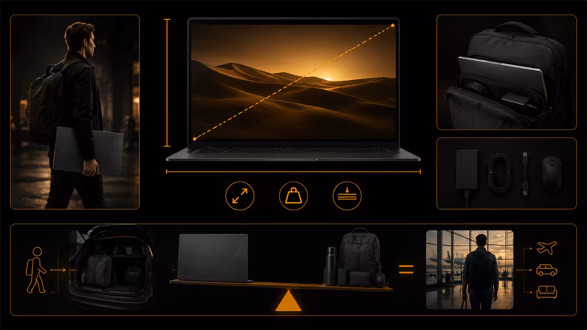 17-inch laptop portability