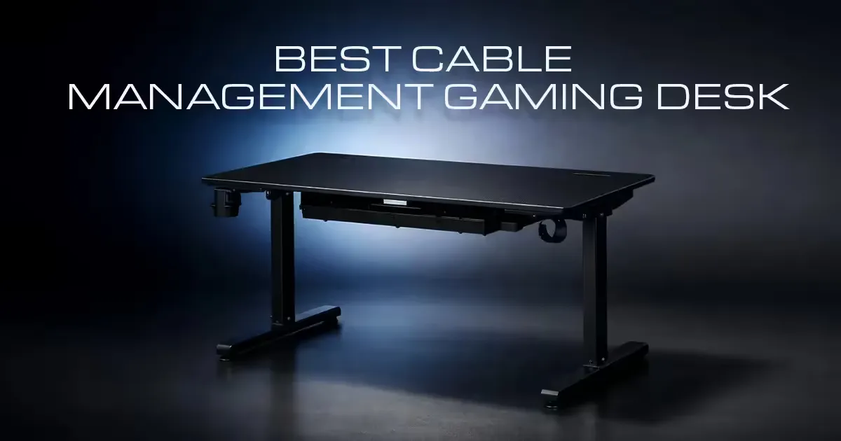 Best Cable Management Gaming Desk - Tidy Gaming Setup | Evetech
