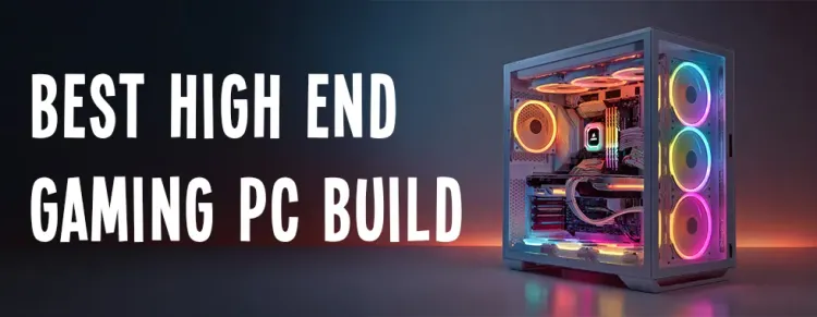 High-end gaming PC build 2026: top CPU, GPU, DDR5 RAM, NVMe SSD, liquid cooling