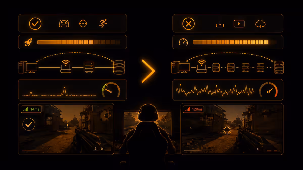 Gaming ISP latency