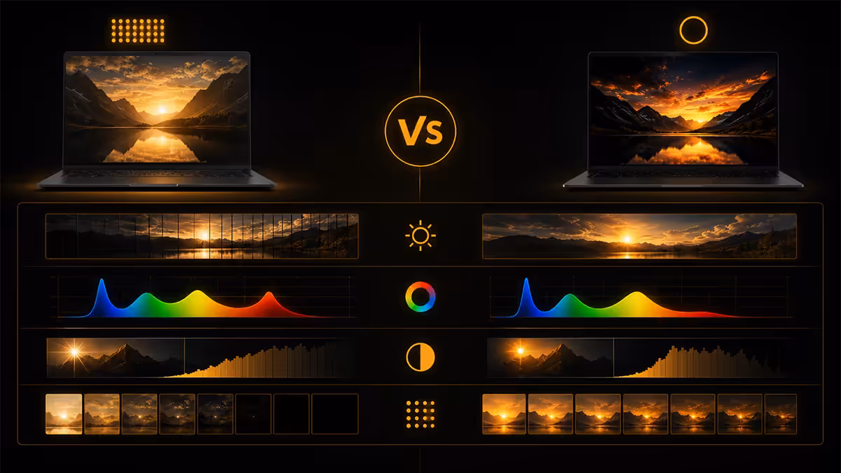Mini-LED vs OLED HDR