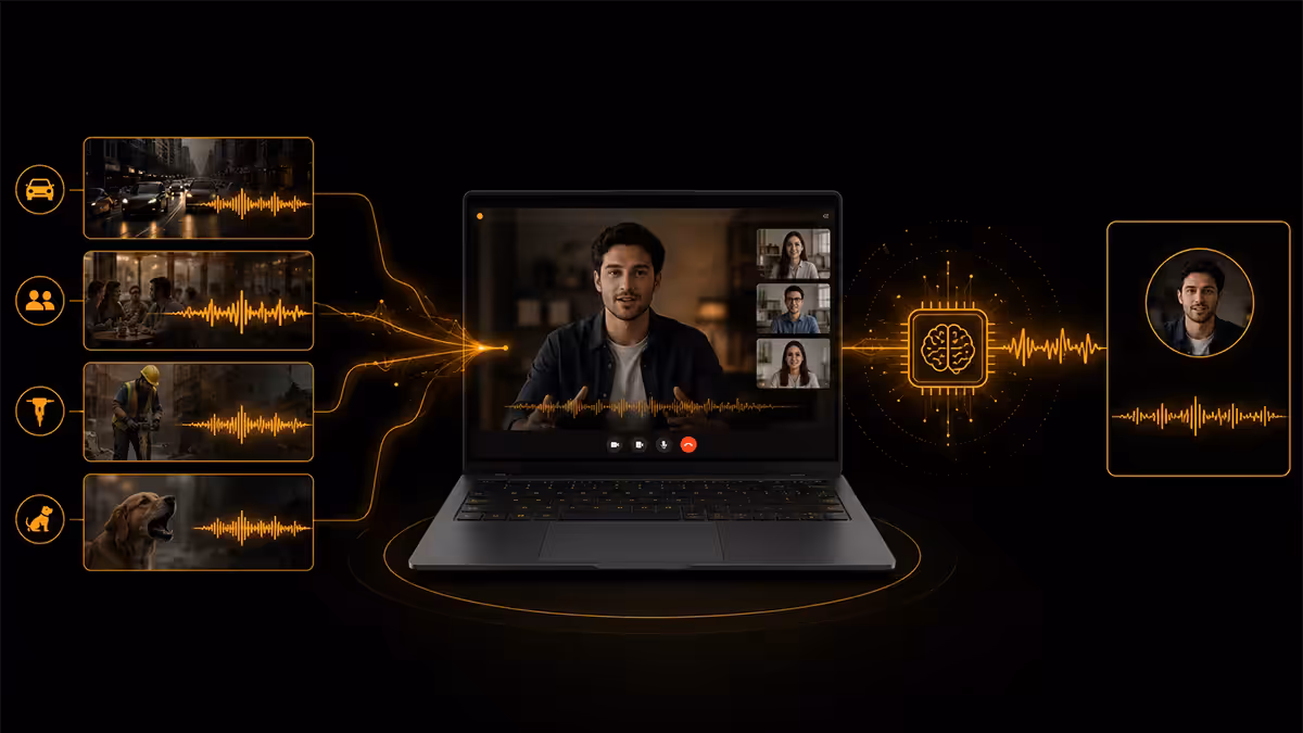 Laptop AI noise cancellation