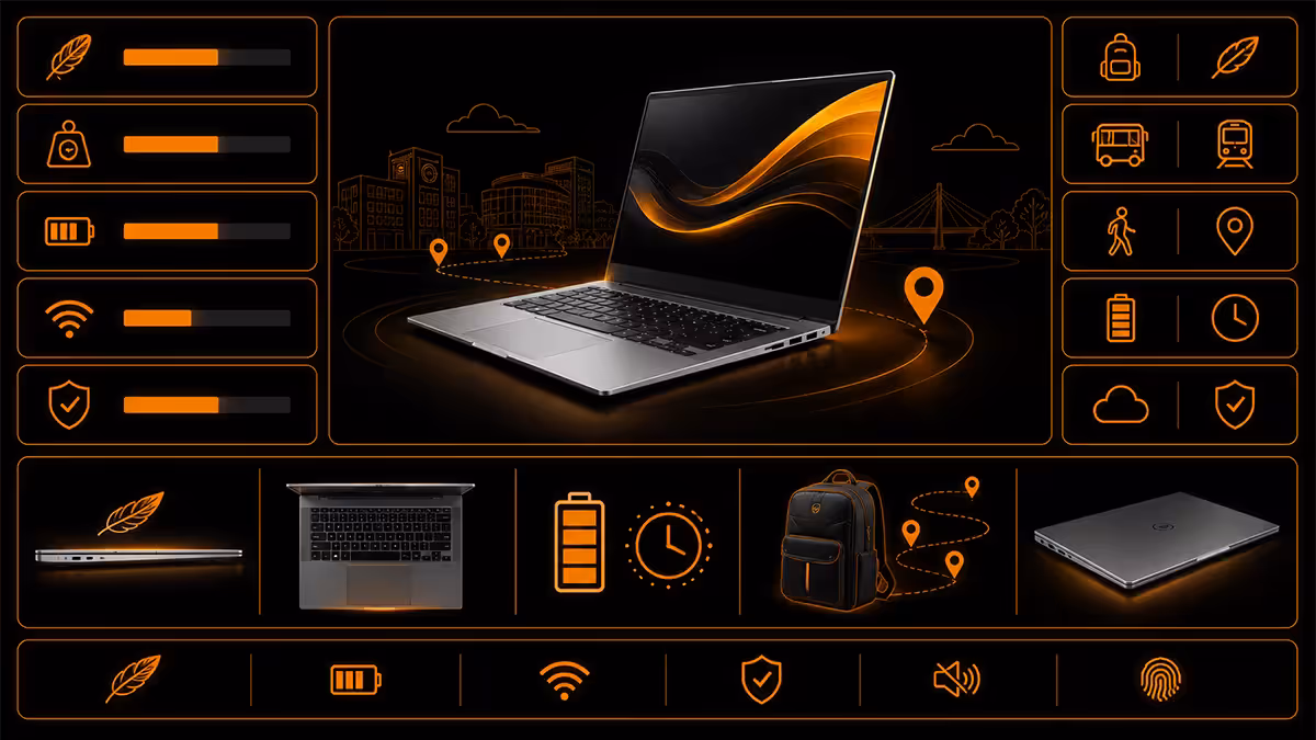 UJ campus commute laptop