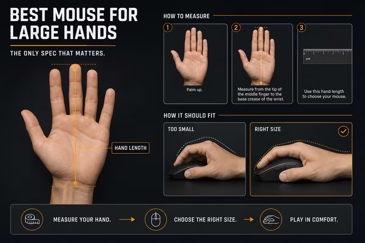 How to measure your hand - the only spec that matters