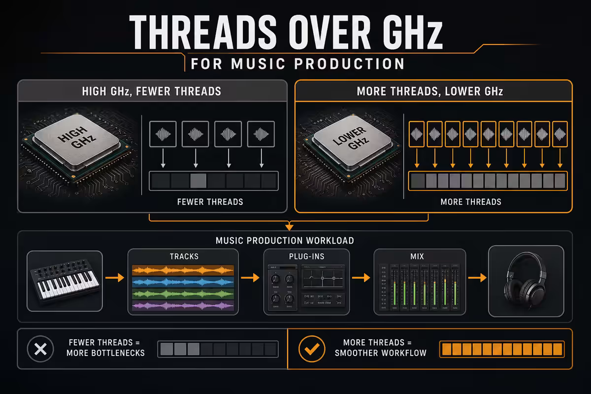DAW priorities - what a music PC actually needs