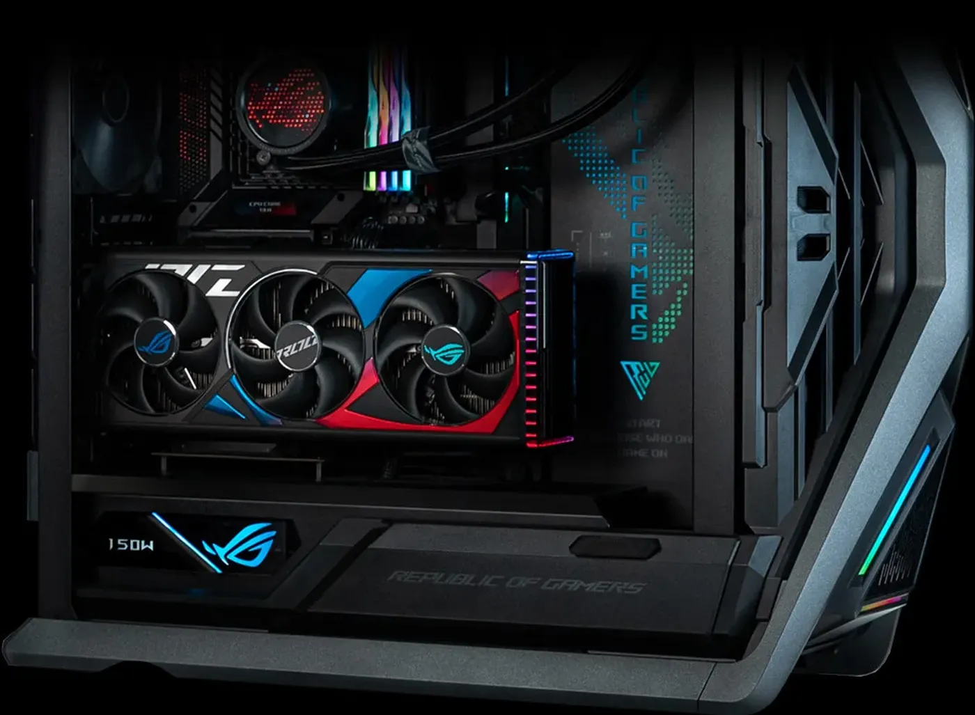 ROG Hyperion GR701 build focus on ROG Strix RTX 4090 graphics card