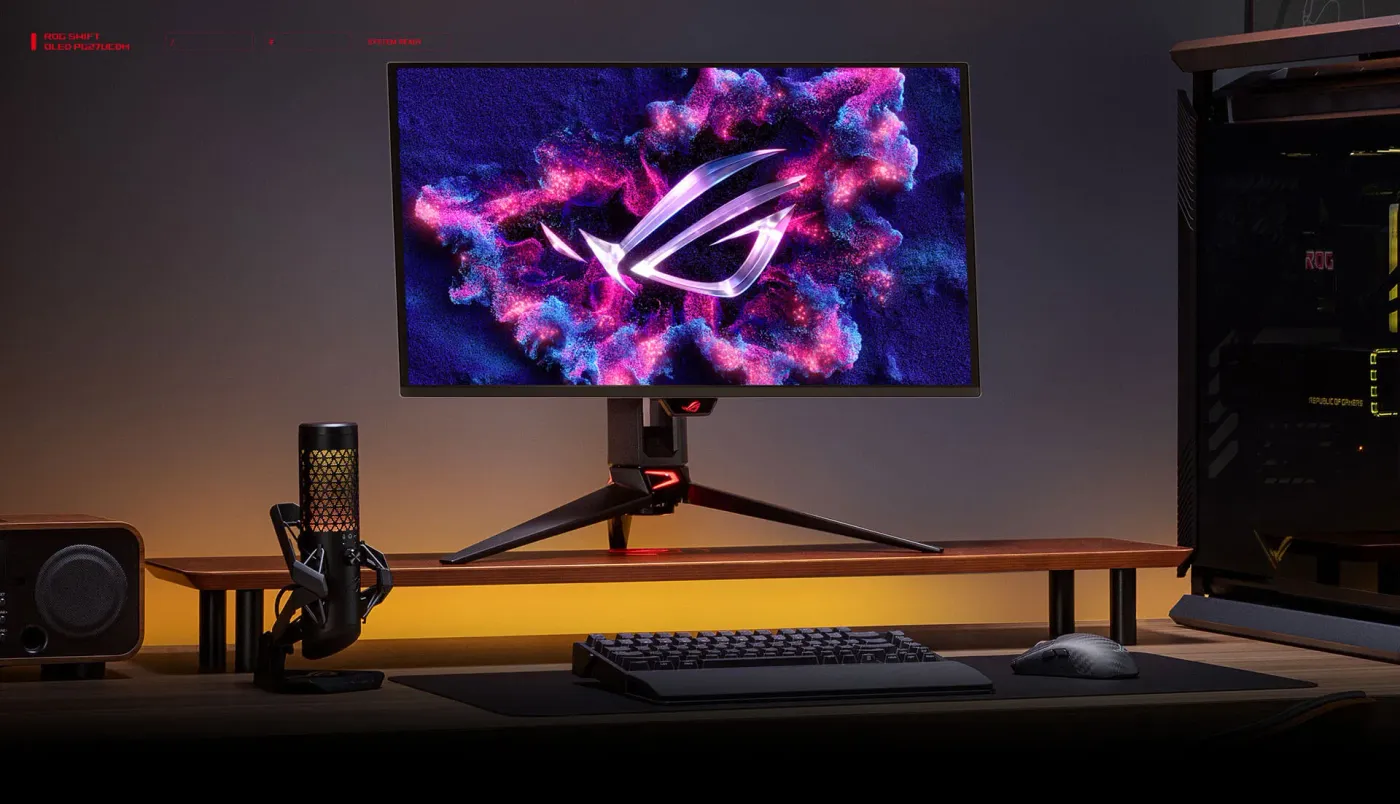 ASUS ROG Swift PG27UCDM 27 4K QD-OLED 240Hz Gaming Monitor | Evetech