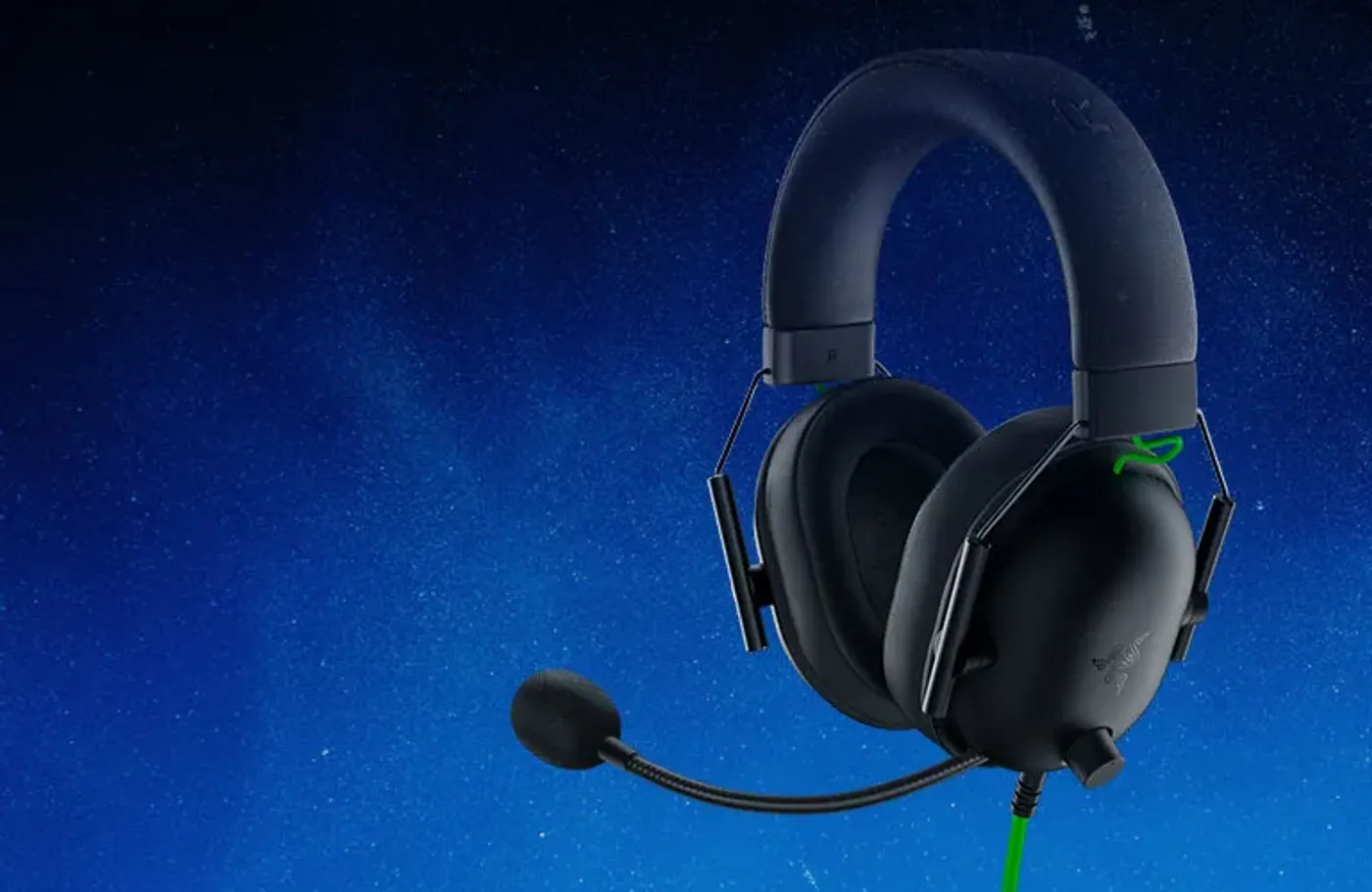 Lightweight 240g headset with memory foam cushions and breathable fabric