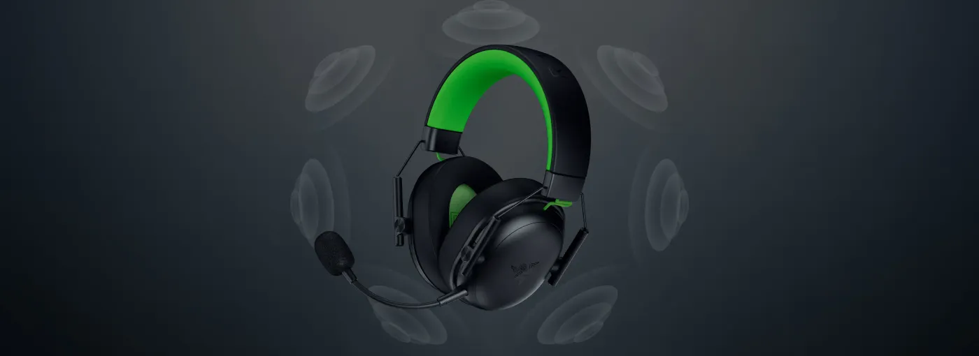 Wireless gaming headset featuring 7.1 surround sound audio technology