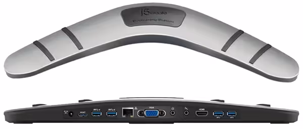 Boomerang JUD480 universal USB 3.0 docking station with its port array visible