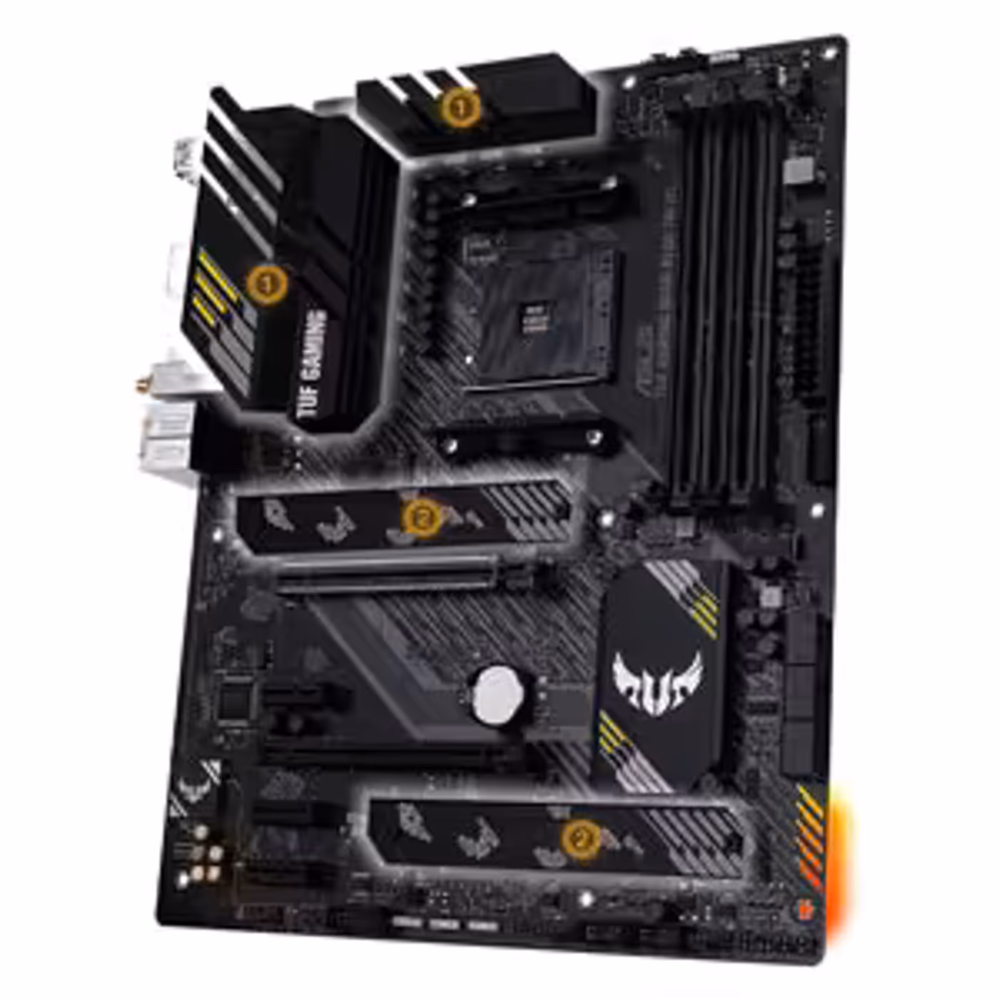 Motherboard heatsink design for VRM and M.2 thermal management