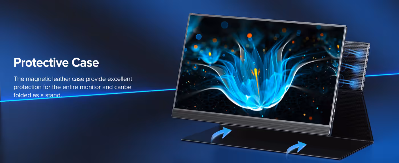 Matte anti-reflective surface of the UPERFECT J10 screen