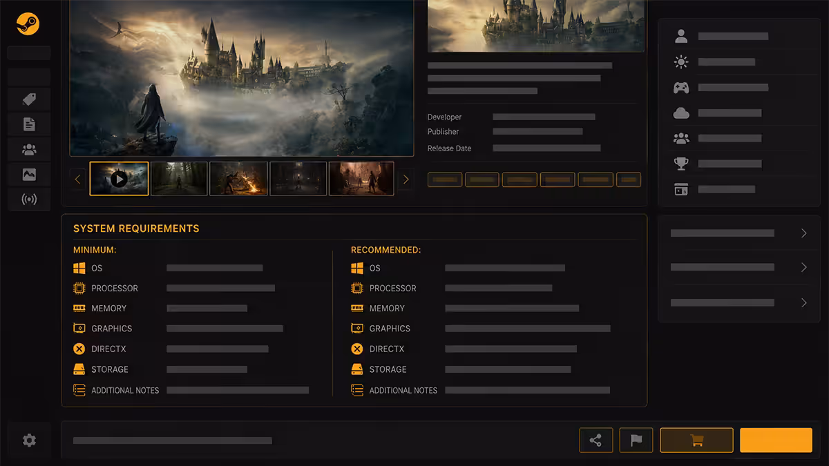 Steam system requirements