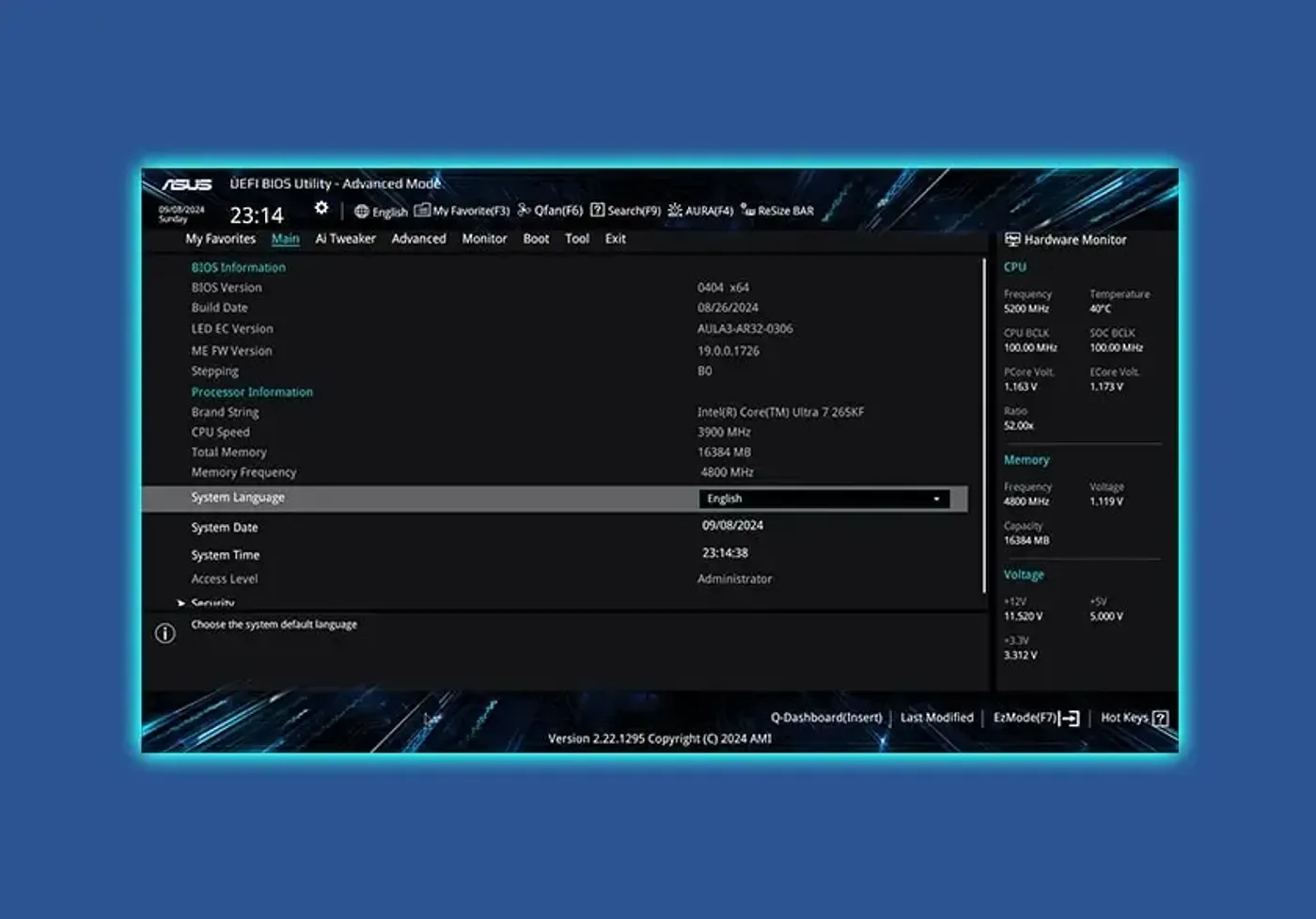 UI showing that AI Advisor can be interacted using natural language.