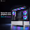 Evetech Reeve WS462B ARGB Mid-Tower Case — Silver, 6 ARGB Fans - image 4