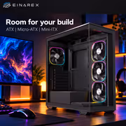 EINAREX Prisma S700 ATX Mid-Tower Case - Black - image 3