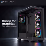 EINAREX Prisma S700 ATX Mid-Tower Case - Black - image 4