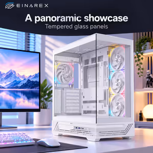 EINAREX Prisma S800 White ATX Mid-Tower Case - image 2