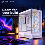 EINAREX Prisma S800 White ATX Mid-Tower Case - image 3