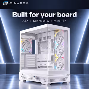 EINAREX Prisma S800 White ATX Mid-Tower Case - image 4
