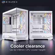EINAREX Prisma S800 White ATX Mid-Tower Case - image 5