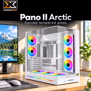 Xigmatek Pano II Arctic Gaming Case w/ 8 ARGB Fans - image 2