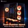 Evetech Aurix Gaming Case — 270° Glass, 7x ARGB Fans - image 5