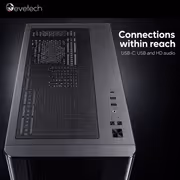 Evetech Aurix Gaming Case — 270° Glass, 7x ARGB Fans - image 6