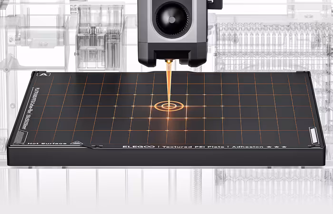 Automated calibration feature for easy 3D printer setup