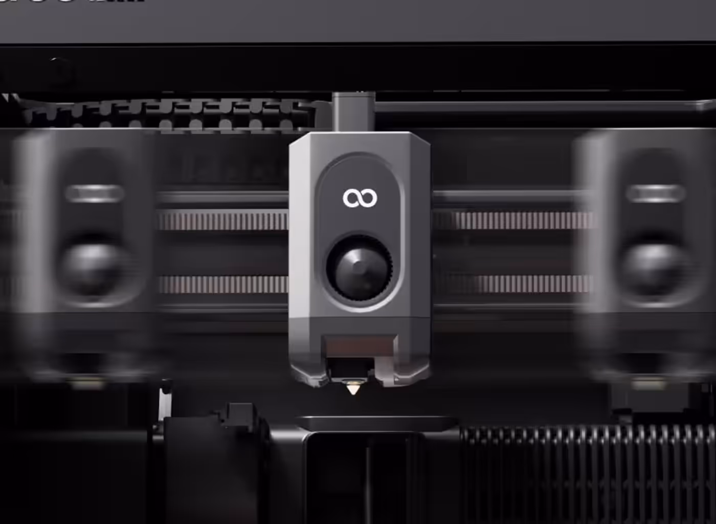 High-speed CoreXY printing system with dual stepper motors and linear guide rods