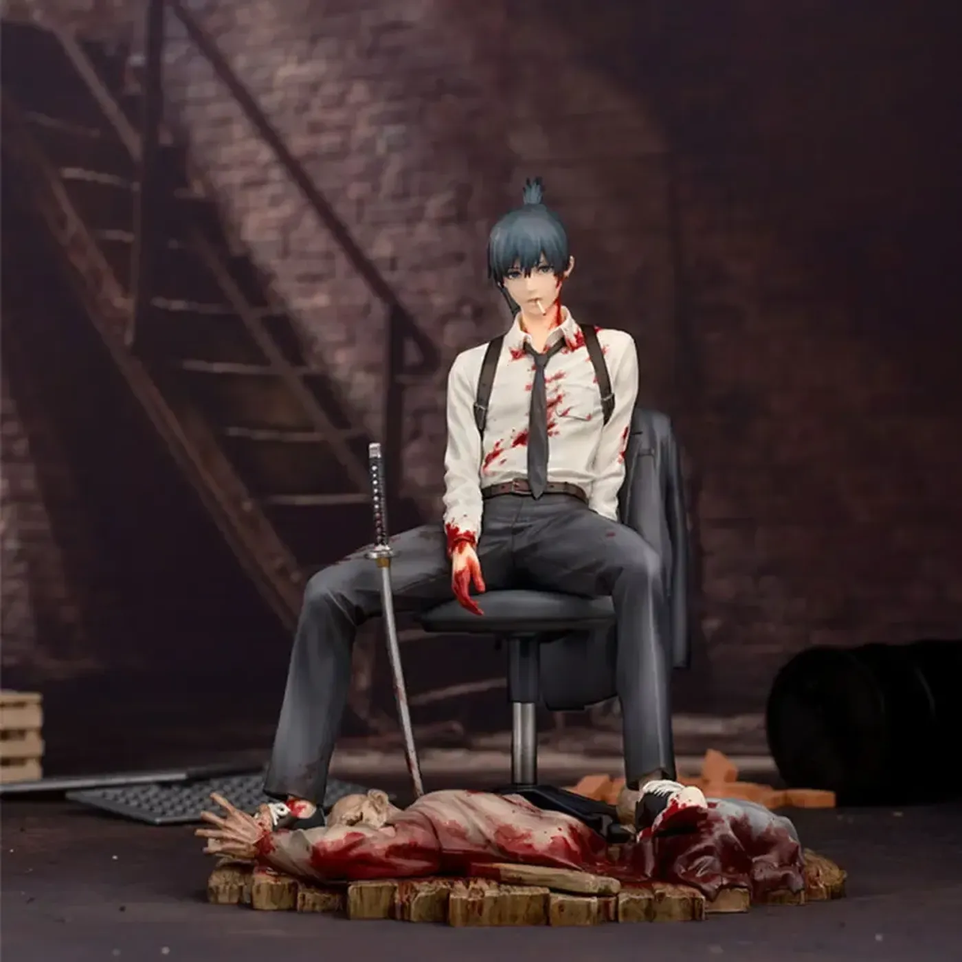 Detail view of the Aki Hayakawa 1/7 scale figure and its intricate design